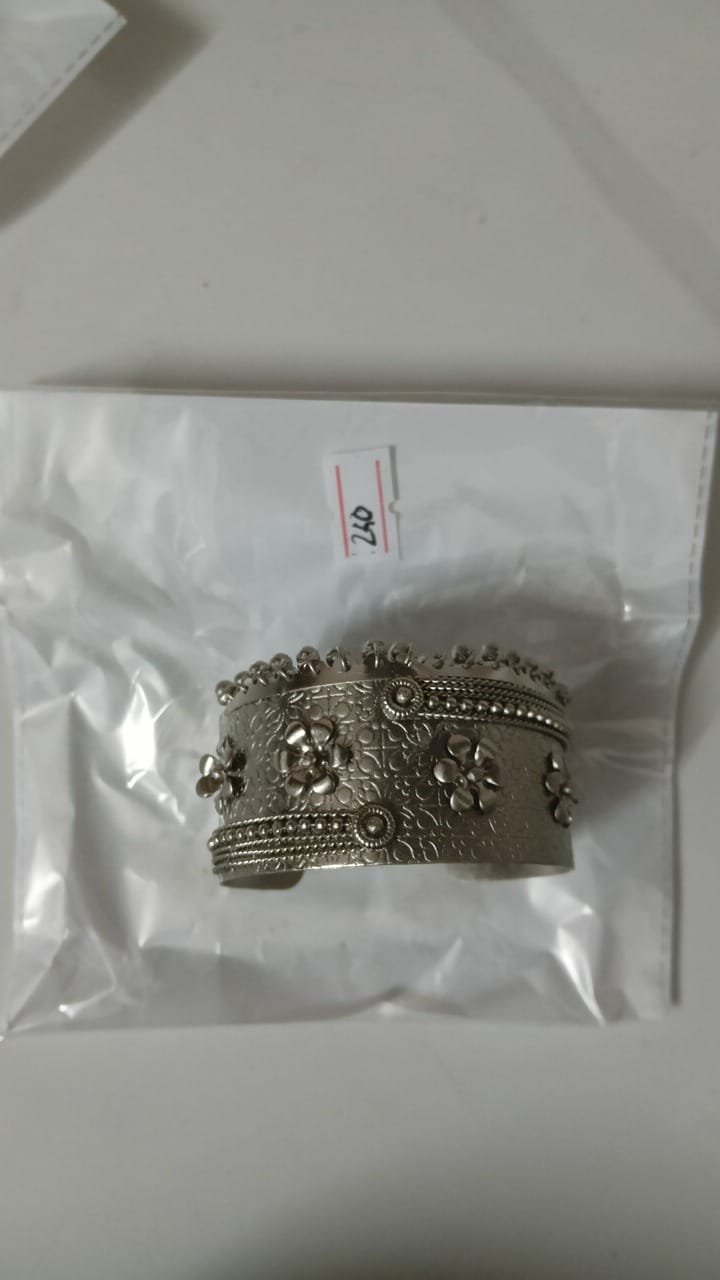 Oxidised Silver Kada