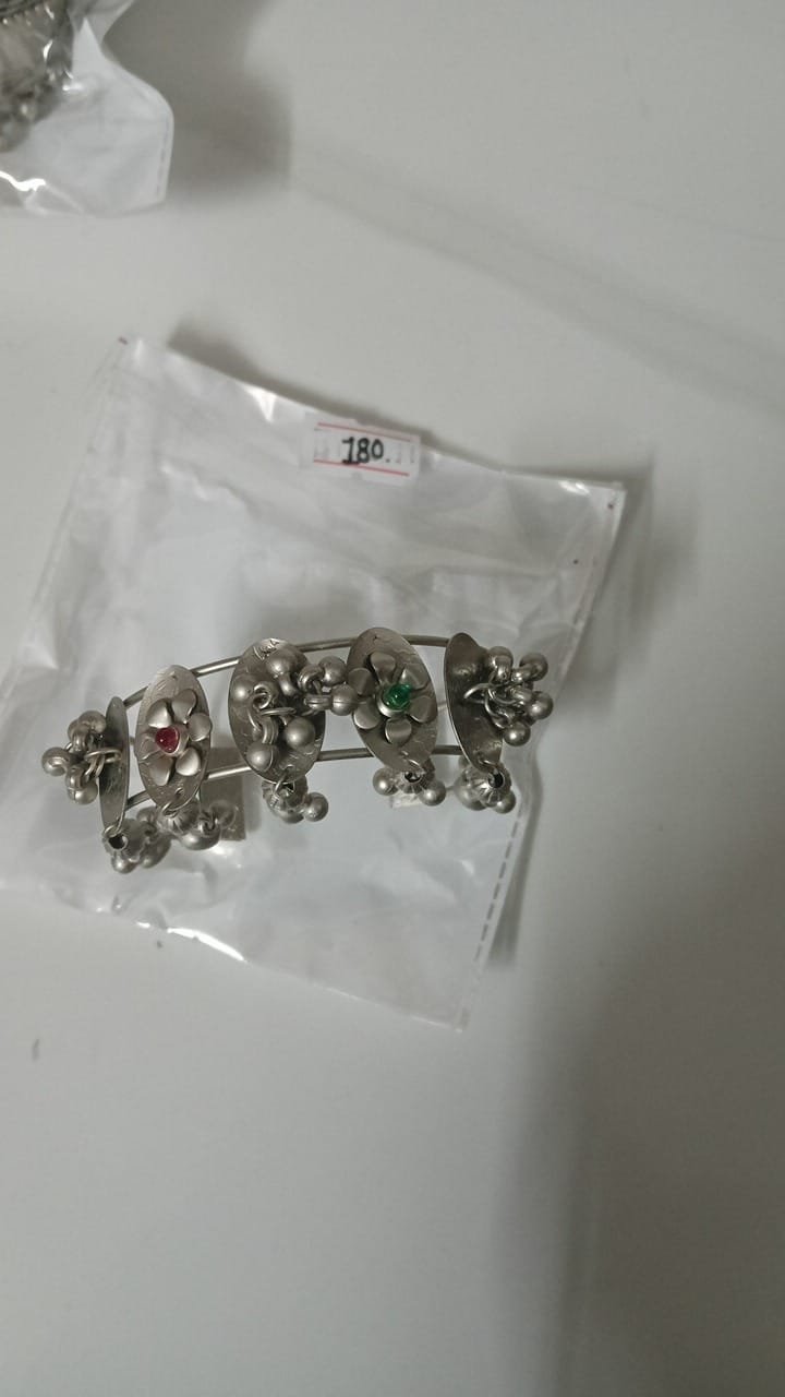 Oxidised Silver Kada