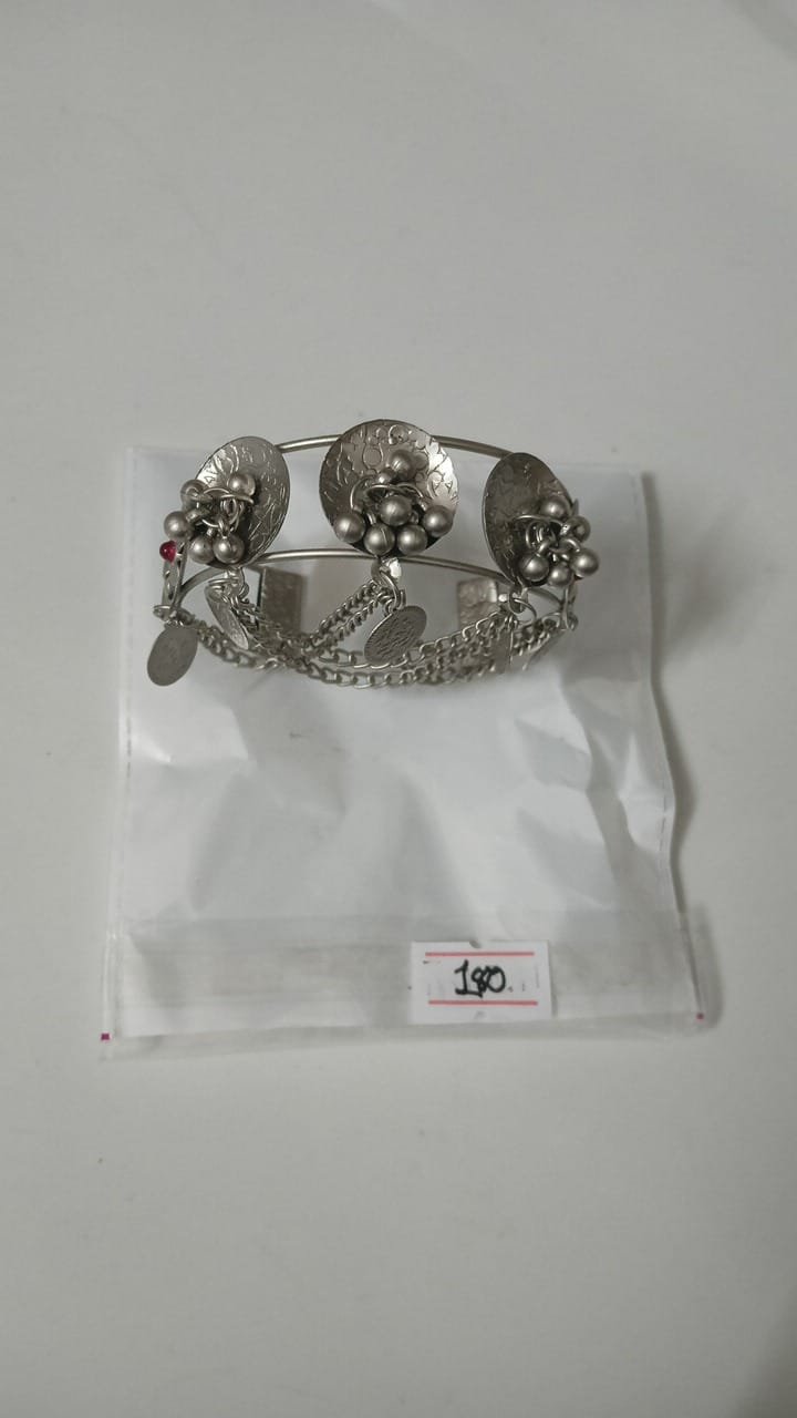 Oxidised Silver Kada